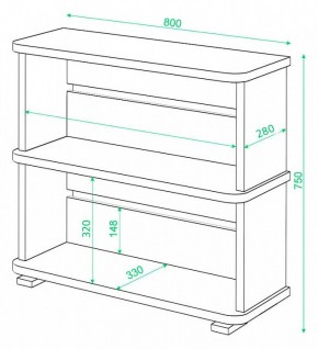 Стеллаж Домино СБ-25/2 в Покачах - pokachi.mebel24.online | фото 4