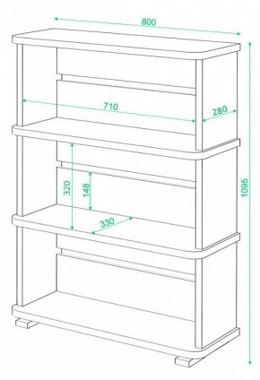 Стеллаж Домино СБ-25/3 в Покачах - pokachi.mebel24.online | фото 3