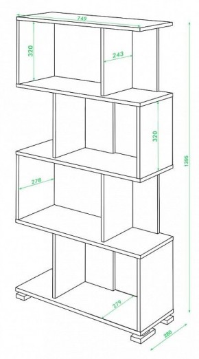 Стеллаж Домино СЛ-5-4 в Покачах - pokachi.mebel24.online | фото 2