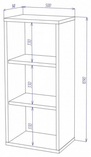 Стеллаж Домино СУ(ш1в1) в Покачах - pokachi.mebel24.online | фото 2