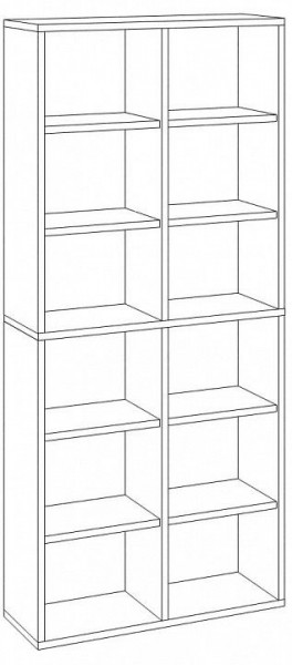 Стеллаж Домино СУ(ш2в2) в Покачах - pokachi.mebel24.online | фото 3