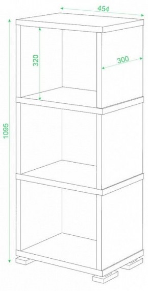 Стеллаж-колонка Домино СБ-15/3 в Покачах - pokachi.mebel24.online | фото 2