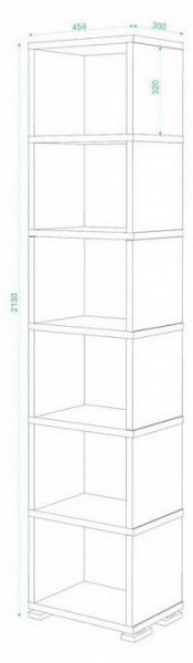 Стеллаж-колонка Домино СБ-15/6 в Покачах - pokachi.mebel24.online | фото 3