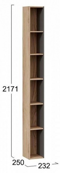 Стеллаж-колонка Порто ТД-393.07.25 в Покачах - pokachi.mebel24.online | фото 3