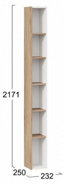 Стеллаж-колонка Порто ТД-393.07.25 в Покачах - pokachi.mebel24.online | фото 5
