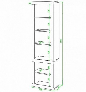 Стеллаж комбинированный Toivo ВтВ в Покачах - pokachi.mebel24.online | фото 2