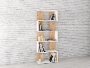 Стеллаж Ромео-1 Дуб крафт золотой/Белый в Покачах - pokachi.mebel24.online | фото