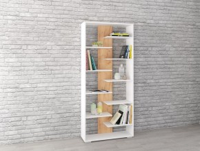Стеллаж Ромео-3 дуб крафт золотой/белый в Покачах - pokachi.mebel24.online | фото