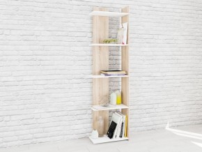 Стеллаж Ромео-7 Дуб сонома/Белый в Покачах - pokachi.mebel24.online | фото
