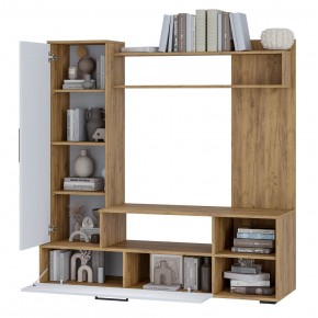 Гостиная Евро 2 (крафт/белый) в Покачах - pokachi.mebel24.online | фото 2