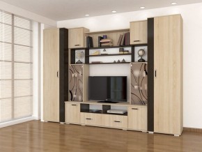 Стенка Оскар-18-1 дуб сонома-венге в Покачах - pokachi.mebel24.online | фото