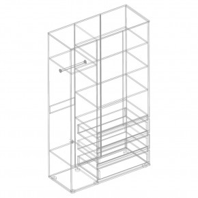 СТИЛ Шкаф 3-ств с 3 ящиками в Покачах - pokachi.mebel24.online | фото 2