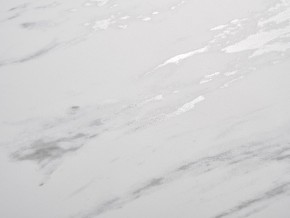 Стол BELLUNO 160 MARBLES KL-99 Белый мрамор матовый, итальянская керамика/ белый каркас, ®DISAUR в Покачах - pokachi.mebel24.online | фото 3