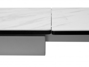 Стол BELLUNO 160 MARBLES KL-99 Белый мрамор матовый, итальянская керамика/ белый каркас, ®DISAUR в Покачах - pokachi.mebel24.online | фото 9