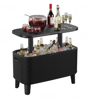 Стол Беви Бар (Bevy Bar Large Cool Bar), графит в Покачах - pokachi.mebel24.online | фото 3