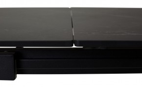 Стол CORNER 120 MATT BLACK MARBLE SOLID CERAMIC / BLACK, ®DISAUR в Покачах - pokachi.mebel24.online | фото 1