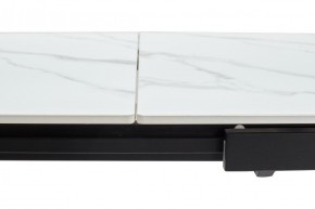 Стол CORNER 120 MATT WHITE MARBLE SOLID CERAMIC / BLACK, ®DISAUR в Покачах - pokachi.mebel24.online | фото 8