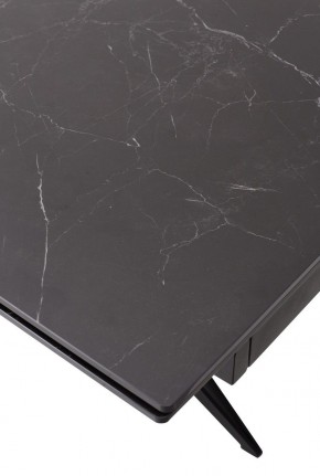 Стол FORIO 160 MATT BLACK MARBLE SOLID CERAMIC / BLACK, ®DISAUR в Покачах - pokachi.mebel24.online | фото 9