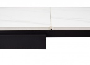 Стол FORIO 160 MATT WHITE MARBLE SOLID CERAMIC / BLACK, ®DISAUR в Покачах - pokachi.mebel24.online | фото 3