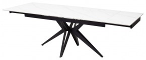 Стол FORIO 160 MATT WHITE MARBLE SOLID CERAMIC / BLACK, ®DISAUR в Покачах - pokachi.mebel24.online | фото 5