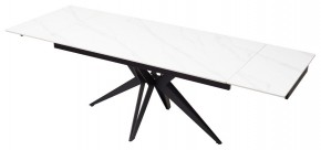 Стол FORIO 160 MATT WHITE MARBLE SOLID CERAMIC / BLACK, ®DISAUR в Покачах - pokachi.mebel24.online | фото 6