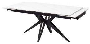Стол FORIO 160 MATT WHITE MARBLE SOLID CERAMIC / BLACK, ®DISAUR в Покачах - pokachi.mebel24.online | фото 7