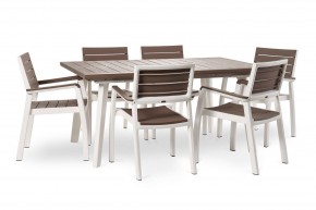 Стол Гармония раздвижной (Harmony Extendable) белый-капучино в Покачах - pokachi.mebel24.online | фото 4