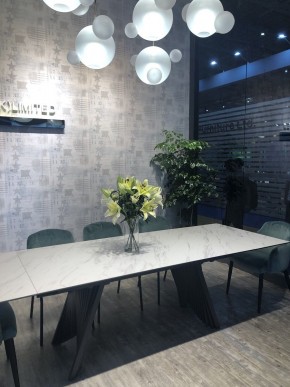 Стол IVAR 180 MARBLES KL-99 Белый мрамор, итальянская керамика, ®DISAUR в Покачах - pokachi.mebel24.online | фото 3