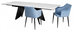 Стол IVAR 180 MARBLES KL-99 Белый мрамор, итальянская керамика, ®DISAUR в Покачах - pokachi.mebel24.online | фото 7