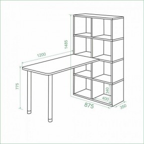 Стол компьютерный Bartolo в Покачах - pokachi.mebel24.online | фото 3