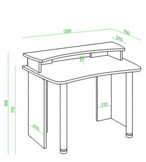 Стол компьютерный Домино Лайт СКЛ-Софт120+НКИЛ120 в Покачах - pokachi.mebel24.online | фото 2