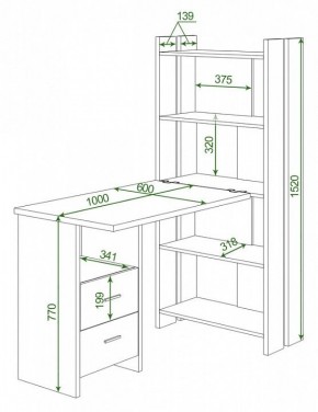 Стол компьютерный Домино Lite СТЛ-ОВ+С100Р в Покачах - pokachi.mebel24.online | фото 2