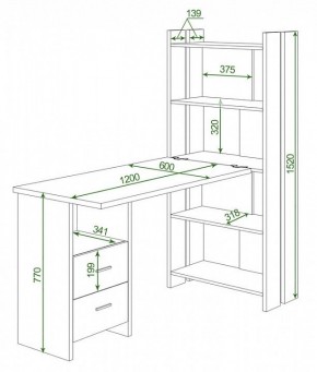 Стол компьютерный Домино Lite СТЛ-ОВ+С120Р в Покачах - pokachi.mebel24.online | фото 2