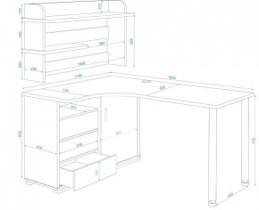 Стол компьютерный Домино нельсон СР-145М в Покачах - pokachi.mebel24.online | фото 2