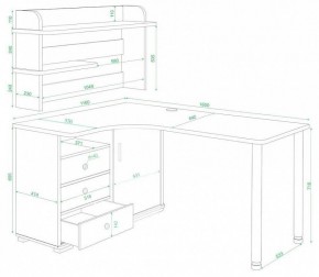 Стол компьютерный Домино нельсон СР-165М в Покачах - pokachi.mebel24.online | фото 2