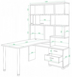 Стол компьютерный Домино нельсон СР-420/130 в Покачах - pokachi.mebel24.online | фото 2