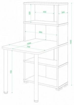 Стол компьютерный Домино СБ-10М/4 в Покачах - pokachi.mebel24.online | фото 2