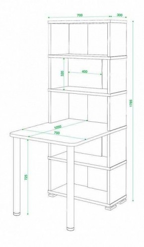 Стол компьютерный Домино СБ-10М5 в Покачах - pokachi.mebel24.online | фото 4