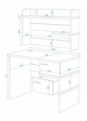 Стол компьютерный Домино СД-15 в Покачах - pokachi.mebel24.online | фото 2