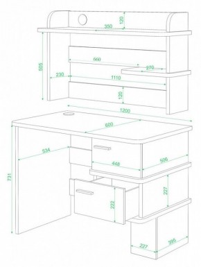 Стол компьютерный Домино СД-15 в Покачах - pokachi.mebel24.online | фото 2