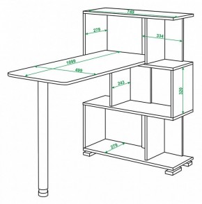 Стол компьютерный Домино СЛ-5-3СТ в Покачах - pokachi.mebel24.online | фото 2