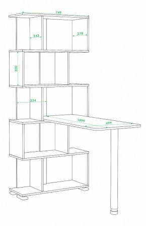 Стол компьютерный Домино СЛ-5СТ в Покачах - pokachi.mebel24.online | фото 2