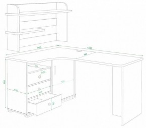 Стол компьютерный Домино СР-145 в Покачах - pokachi.mebel24.online | фото 2