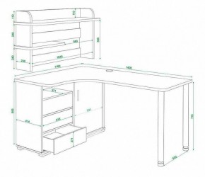 Стол компьютерный Домино СР-145М в Покачах - pokachi.mebel24.online | фото 5