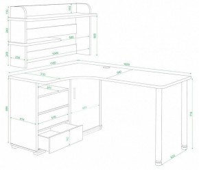 Стол компьютерный Домино СР-145М в Покачах - pokachi.mebel24.online | фото 3