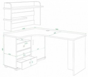 Стол компьютерный Домино СР-165 в Покачах - pokachi.mebel24.online | фото 3