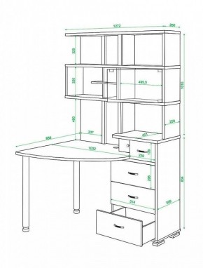 Стол компьютерный Домино СР-320 в Покачах - pokachi.mebel24.online | фото 4