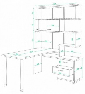 Стол компьютерный Домино СР-420/130 в Покачах - pokachi.mebel24.online | фото 2