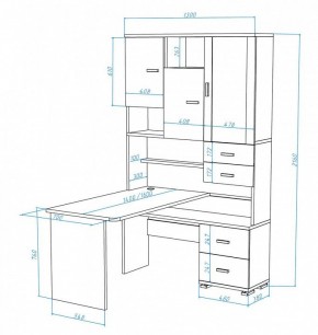 Стол компьютерный Домино СР-620/140 в Покачах - pokachi.mebel24.online | фото 2