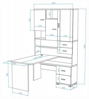 Стол компьютерный Домино СР-620-160 в Покачах - pokachi.mebel24.online | фото 2